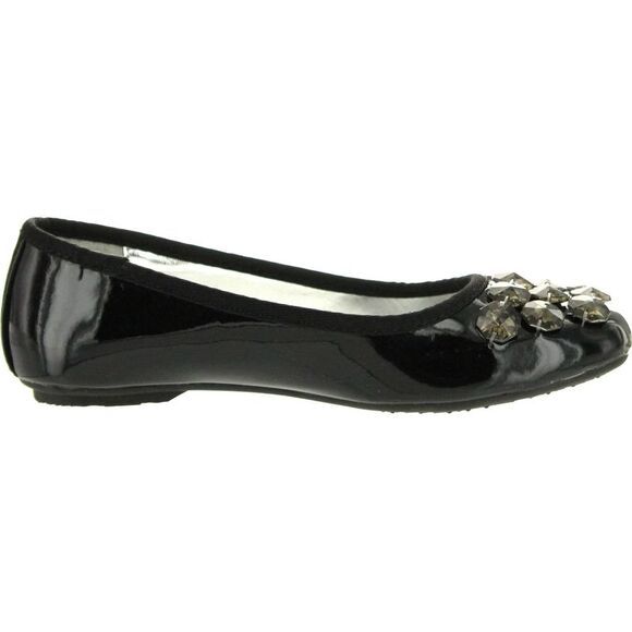 Stuart Weitzman Spiral Black. ChildG flats-shoes 1 NEW - Picture 2 of 4